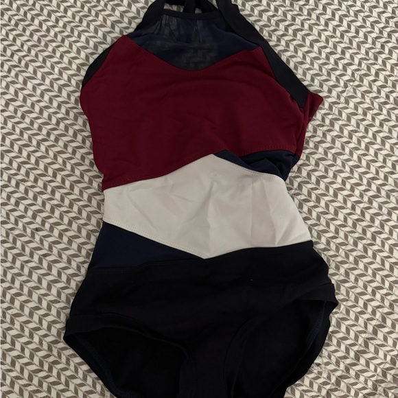 Five Dancewear Other - Five dance leotard - navy, maroon, and white - size small adult